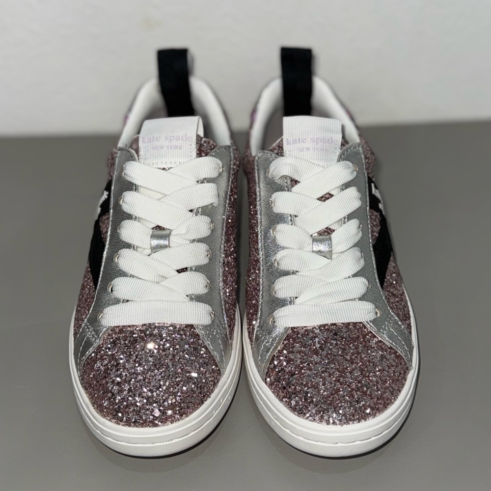 Kate Spade Pink Glitter Sneakers